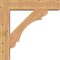 Ekena Millwork Olympic Block Smooth Bracket w/ Offset Brace, Western Red Cedar, 7 1/2"W x 34"D x 34"H BKT0806X34X34OLY05SWR - alternate 4